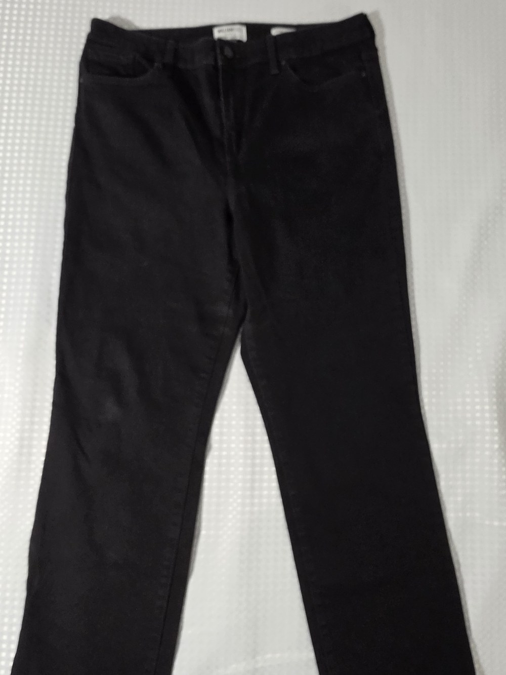New Without Tags William Rast Black High-Rise Slim Straight Jeans Size 32
